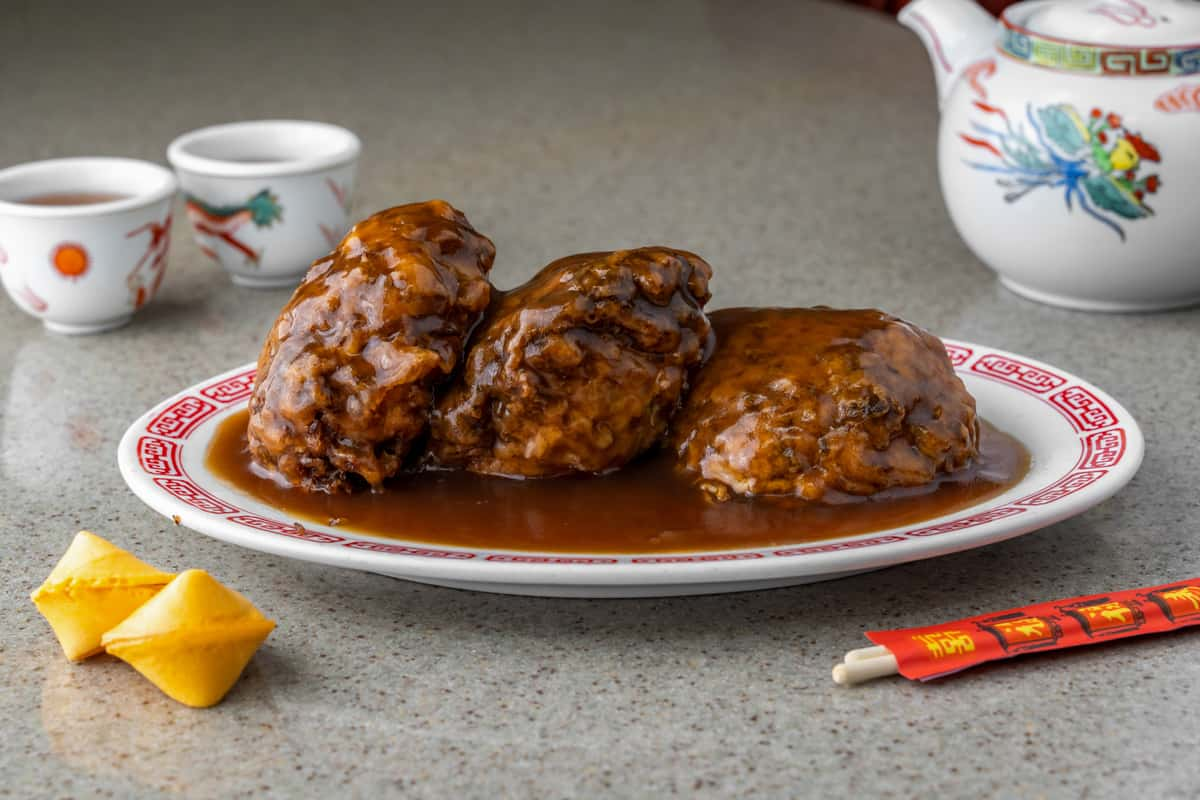 Egg Foo Yung with Pork BBQ