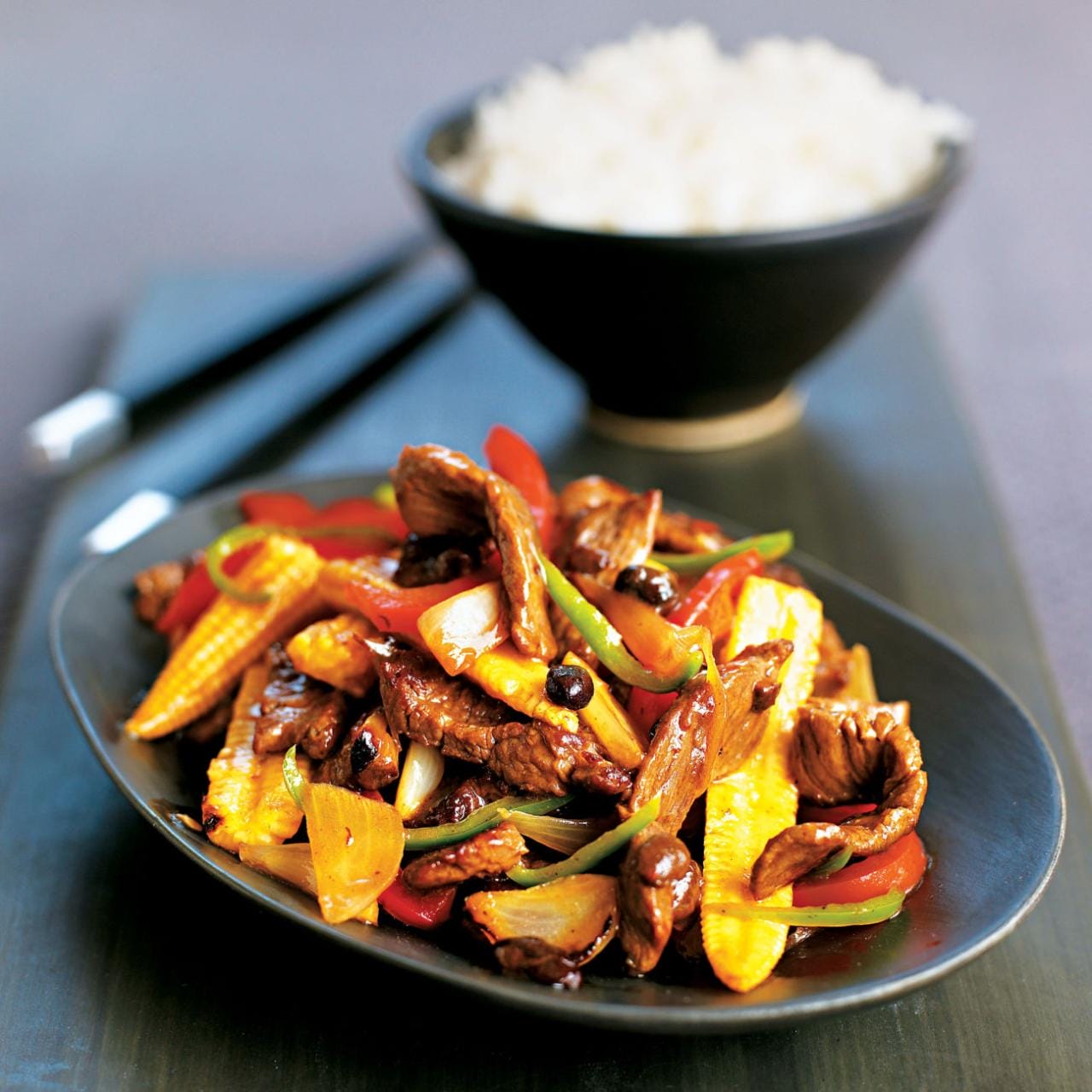 Beef in Black Bean Sauce