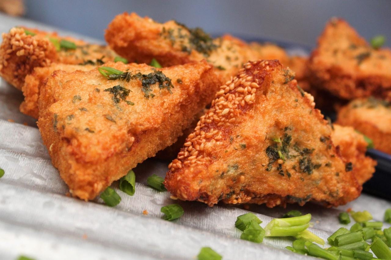 Deep-Fried Shrimp Toasts