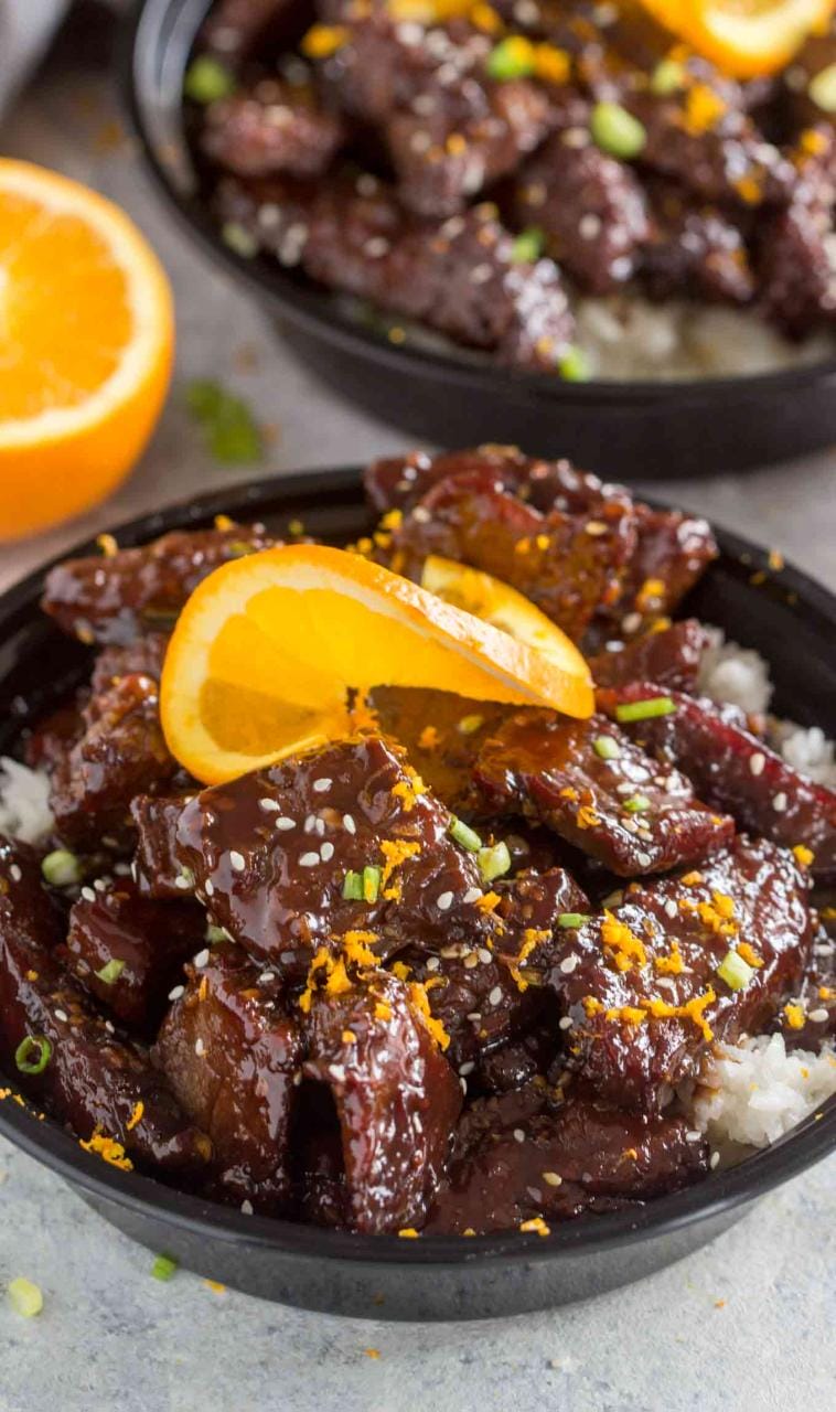 Crispy Beef in an Orange Sauce