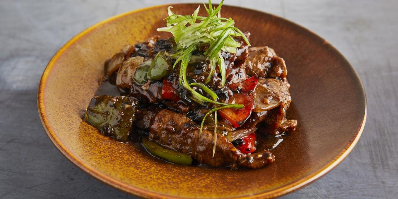 Beef in Black Bean Sauce