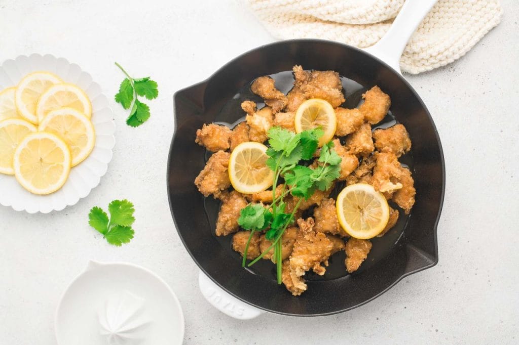 Chinese-style Chicken in a Sweet Lemon Sauce