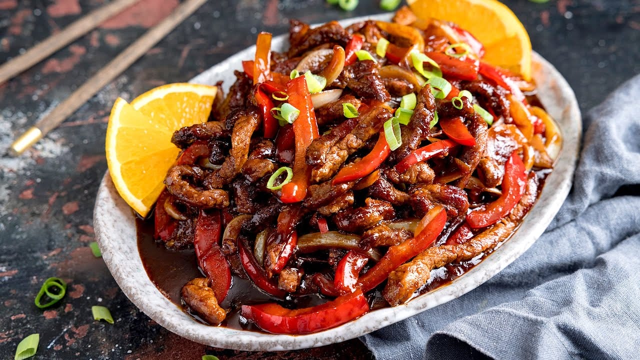 Crispy Beef in an Orange Sauce