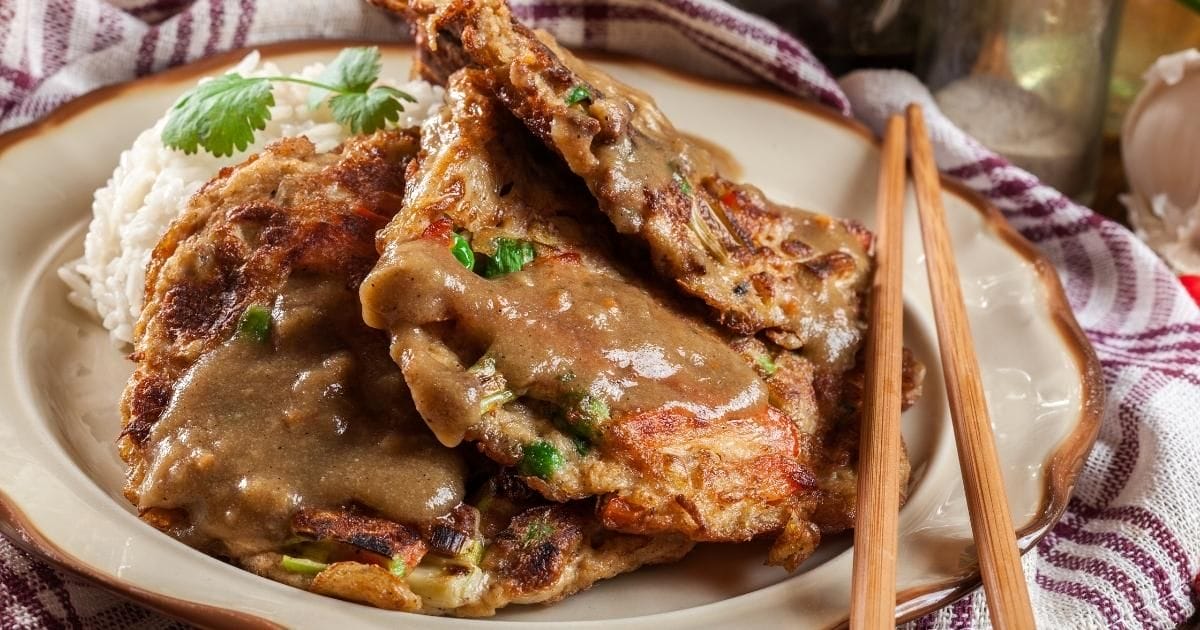 Egg Foo Yung with Pork BBQ