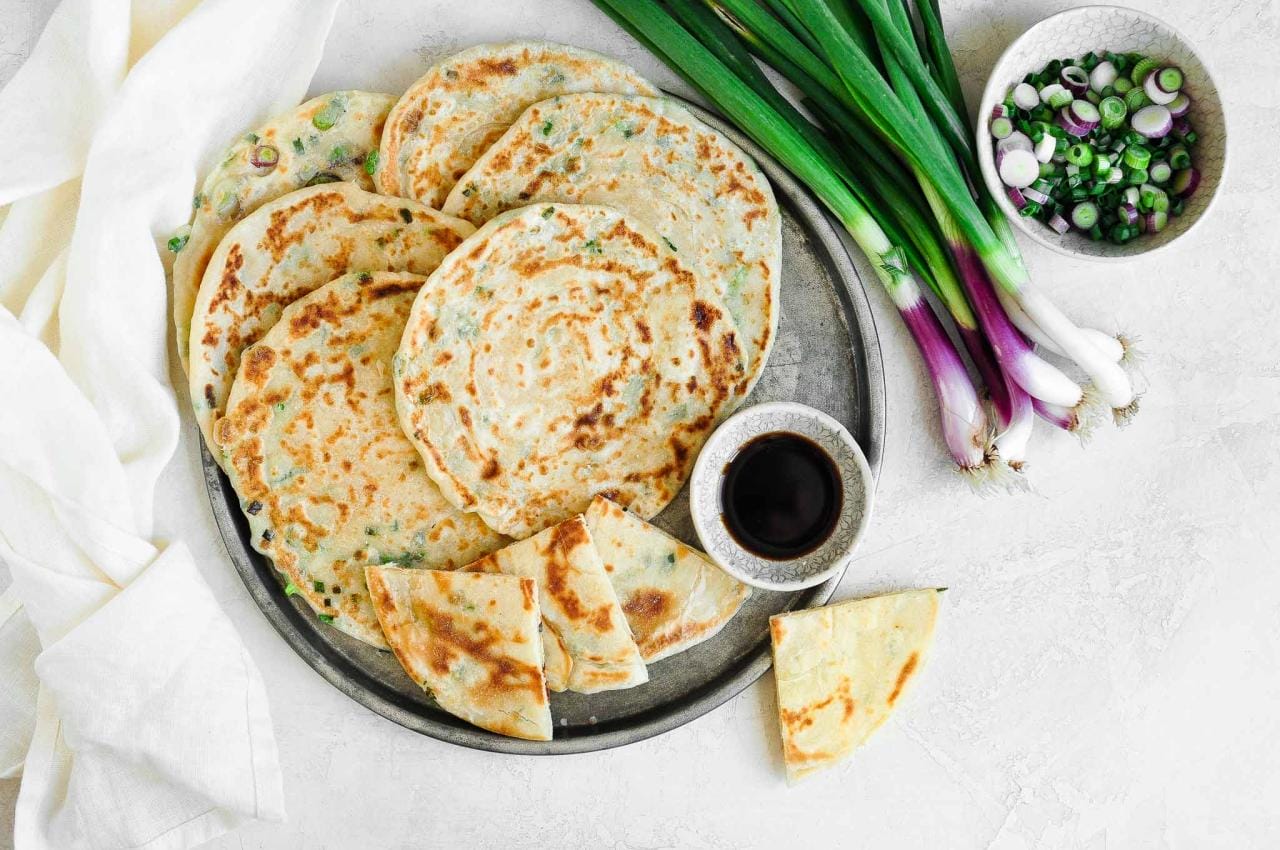 Chinese Pancakes with Scallions