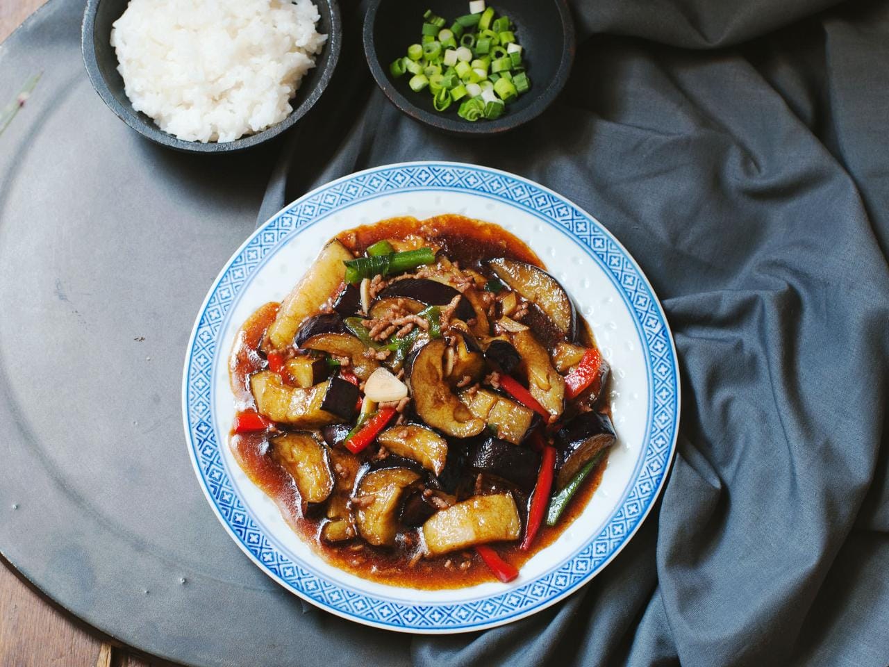 Eggplant in Garlic Sauce