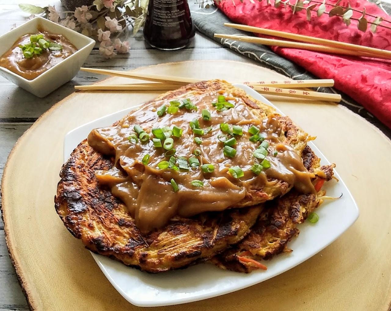 Vegetarian Egg Foo Yung