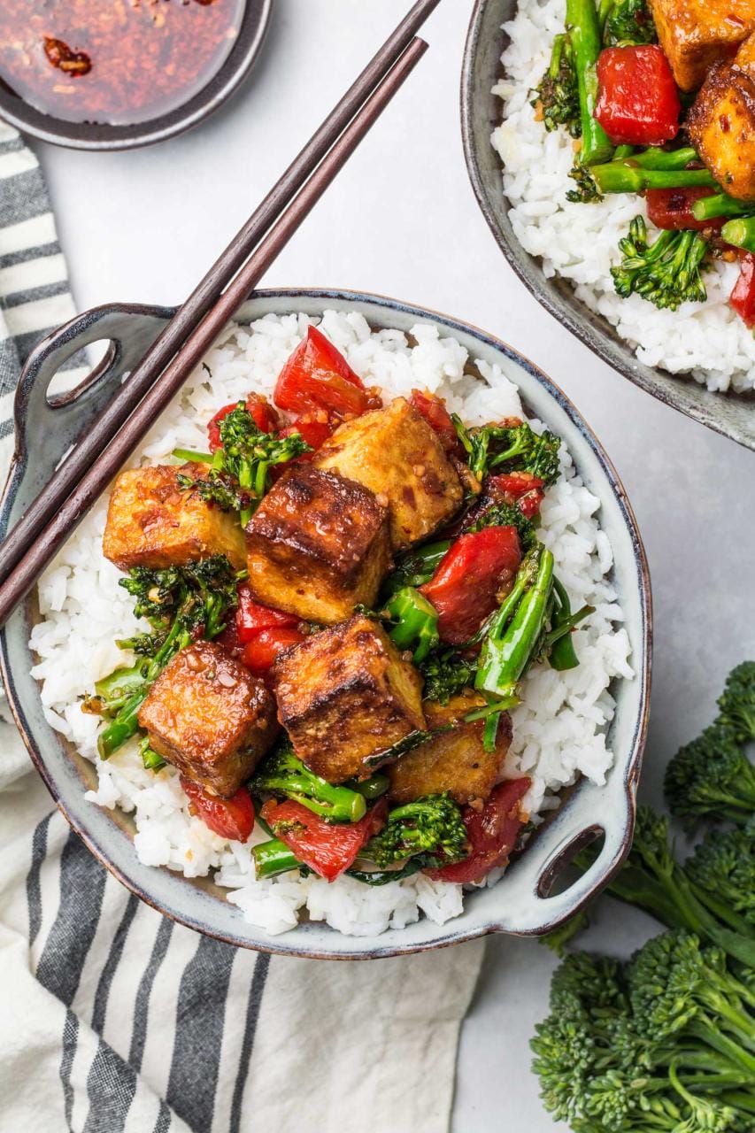 Szechuan Tofu Vegetable Stir-fry