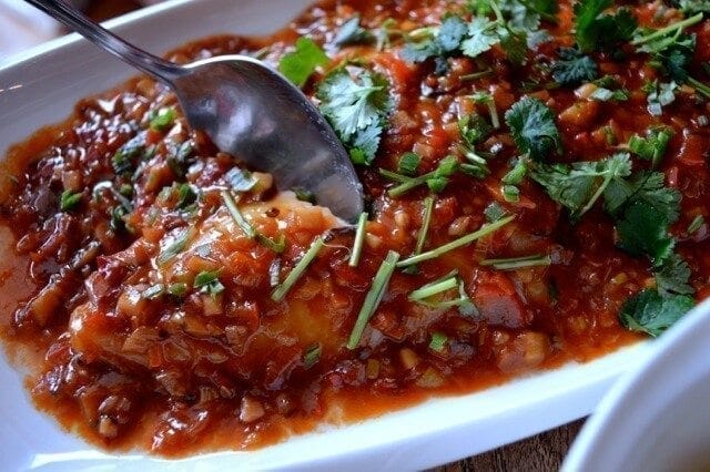 Fish with Spicy Bean Sauce