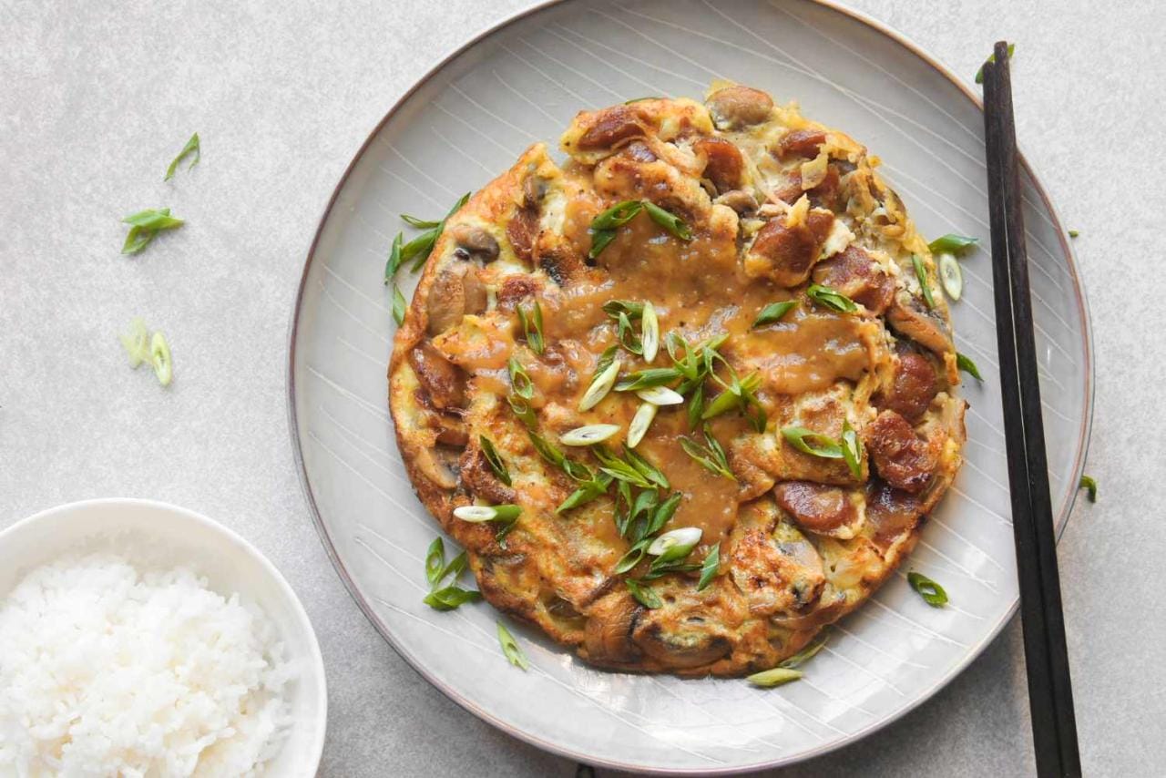 Vegetarian Egg Foo Yung